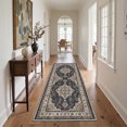 thumbnail image 5 of GENIMO 5'x7' Area Rug for Living Room, Machine Washable Non Slip Low Pile Rug for Bedroom Dining Room, Distressed Persian Diamond, ONYXBLOOM, 5 of 5