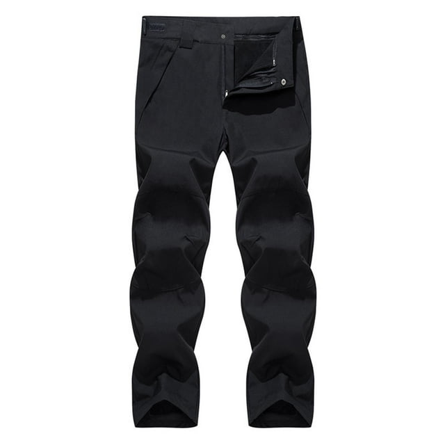 EGNMCR Pantalons Légers pour Hommes Pantalons Cargo pour Hommes, Pantalons en Lin pour Hommes, Ensemble de 2 Pcs pour Hommes, Pantalons de Ski Détachables, Pantalons de Randonnée en Plein Air, Pantalons Longs pour Hommes