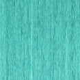 thumbnail image 1 of Ahgly Company Indoor Square Abstract Turquoise Blue Contemporary Area Rugs, 4' Square, 1 of 4