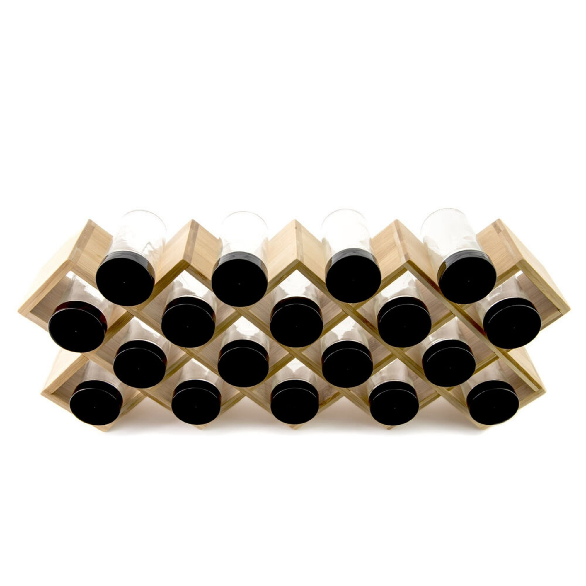 Kamenstein 18-Jar Criss Cross Spice Rack, Unfilled