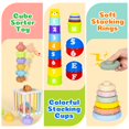 thumbnail image 4 of Montessori Toys GJOF2YK 6 en 1 para bebés de 6 a 12 meses con caja, 4 of 6