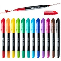 Mr. Pen- Dual Tip Permanent Markers, 12 Pack, Fine & Ultra Fine Tip, Fine Tip Permanent Markers, Fine Tip Marker