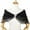 Black, variant on Waroomhouse Bow Buckle Shawl Bridal Shawl See-through Mesh Bow Buckle V Neck Three-layered Romantic Soft Lightweight Lady Wedding Party Prom Shawl