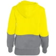 thumbnail image 2 of Holloway Sportswear M Womens Ration Hoodie Bright Yellow/Charcoal Heather 229378, 2 of 4