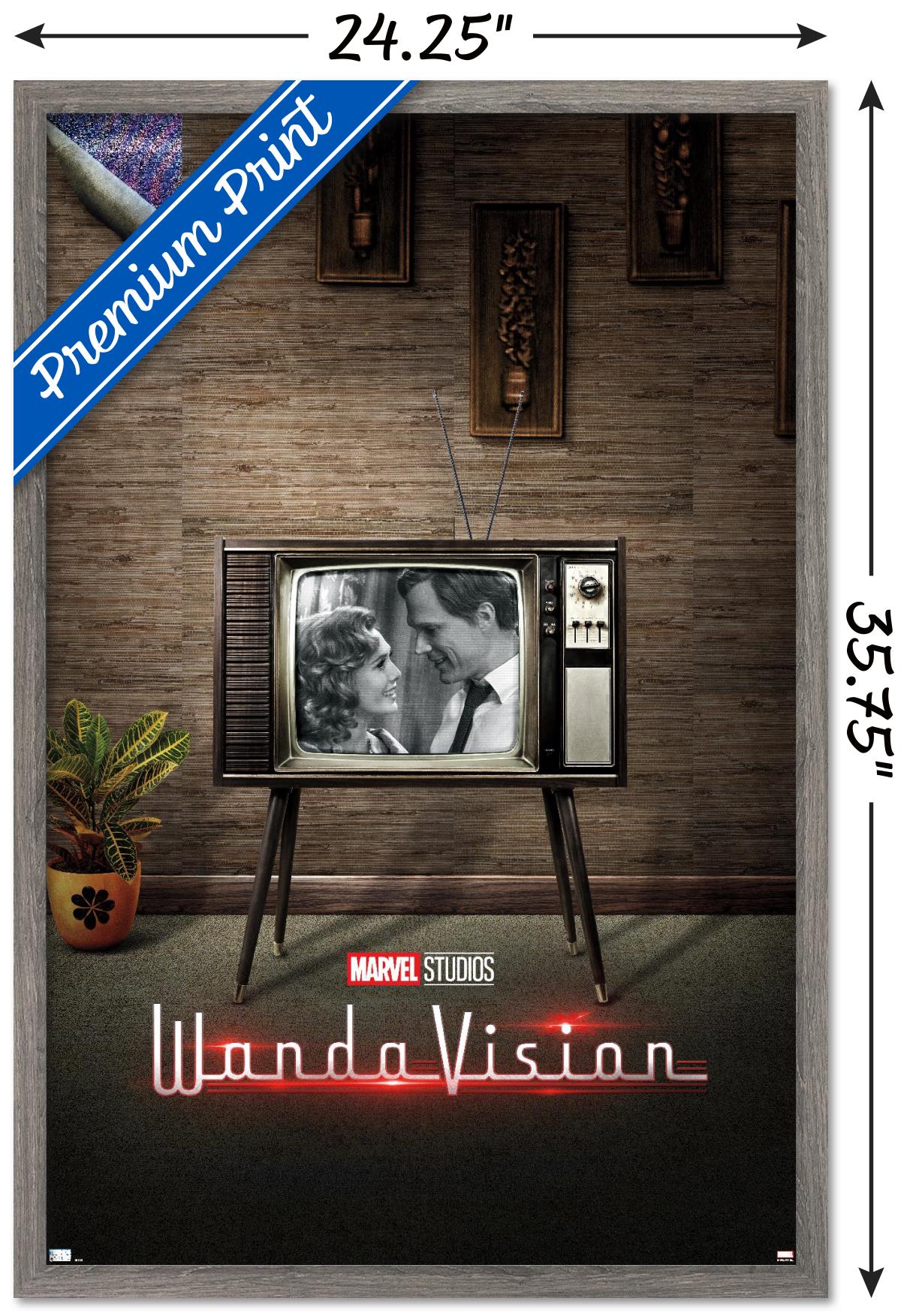 Marvel WandaVision - 50's One Sheet Wall Poster, 22.375" x 34", Framed