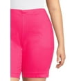 thumbnail image 2 of JMS Just My Size by Hanes Women's Plus Size Pull On Shorts with Pockets, Single and 2-Pack, 9” Inseam, Sizes 0X-4X, 2 of 6