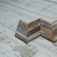 thumbnail image 3 of Ekena Millwork 11 7/8"W x 11 7/8"H x 3/8"P Chevron Boat Wood Mosaic Wall Tile, Natural Finish, 3 of 10