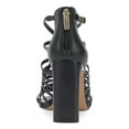 thumbnail image 3 of VINCE CAMUTO Womens Black Braided Adjustable Ariah Open Toe Stacked Heel Buckle Dress Heeled Sandal 10 M, 3 of 4