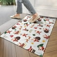 thumbnail image 4 of White Christmas Santa Pattern Door Rugs,Washable Non Slip Door Mats Indoor,Decorative Door Mats,Entry Mat Indoor for Entrance,Bedroom,Kitchen,Bathroom,17"x30", 4 of 6