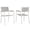 White and Light Gray, variant on Modway Maine Patio Dining Armchair - Set of 2
