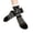 AO17_Black, variant on Unisex Slipper Fuzzy Socks Non Slip Winter Warm Thick Grips Sock Retro Pattern Fleece Lined Socks Beige One Size