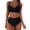 Black, variant on Cathalem 2 Piece Bathing Suits for Women High Waisted Color Block Swimsuit 2025 Summer Beach Swim Bathing Suit (AG,M)