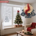 thumbnail image 2 of Stylish Metal Hanging Christmas Tree Wind Spinner - Red Fluffy Texture with Golden - Yellow Accents Perfect for Garden Decor, 2 of 7