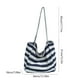 thumbnail image 3 of Bolso de hombro para mujer | Bolso casual de poliéster de moda, bolsa bandolera, correa ajustable | Azul oscuro o negro, 34x31x18cm, ligero, versátil para el día a día, 3 of 6
