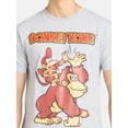 thumbnail image 6 of Donkey and Diddy Kong Men's & Big Men's Graphic Tee with Short Sleeves, Sizes S-3XL, 6 of 6