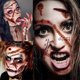 thumbnail image 3 of 228+ piezas 28 hojas 3d tatuajes falsos de cicatrices de zombies kit de maquillaje temporal de Halloween para niños mujeres hombres adultos tatuajes de heridas falsas cortadas con puntadas maquillaj, 3 of 5