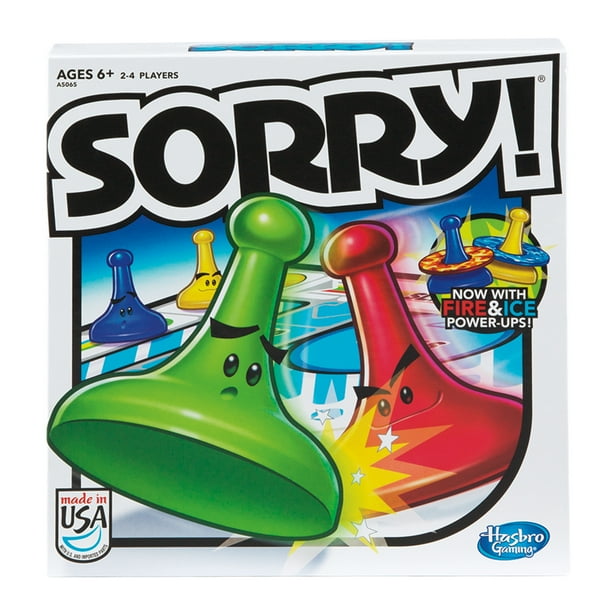 Hasbro Sorry Board Game For 2 To 4 Players Walmart Com
