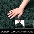 thumbnail image 3 of Alfombra de baño LOCHAS Luxury Shaggy, 60 x 120 cm, color verde cazador, 3 of 7