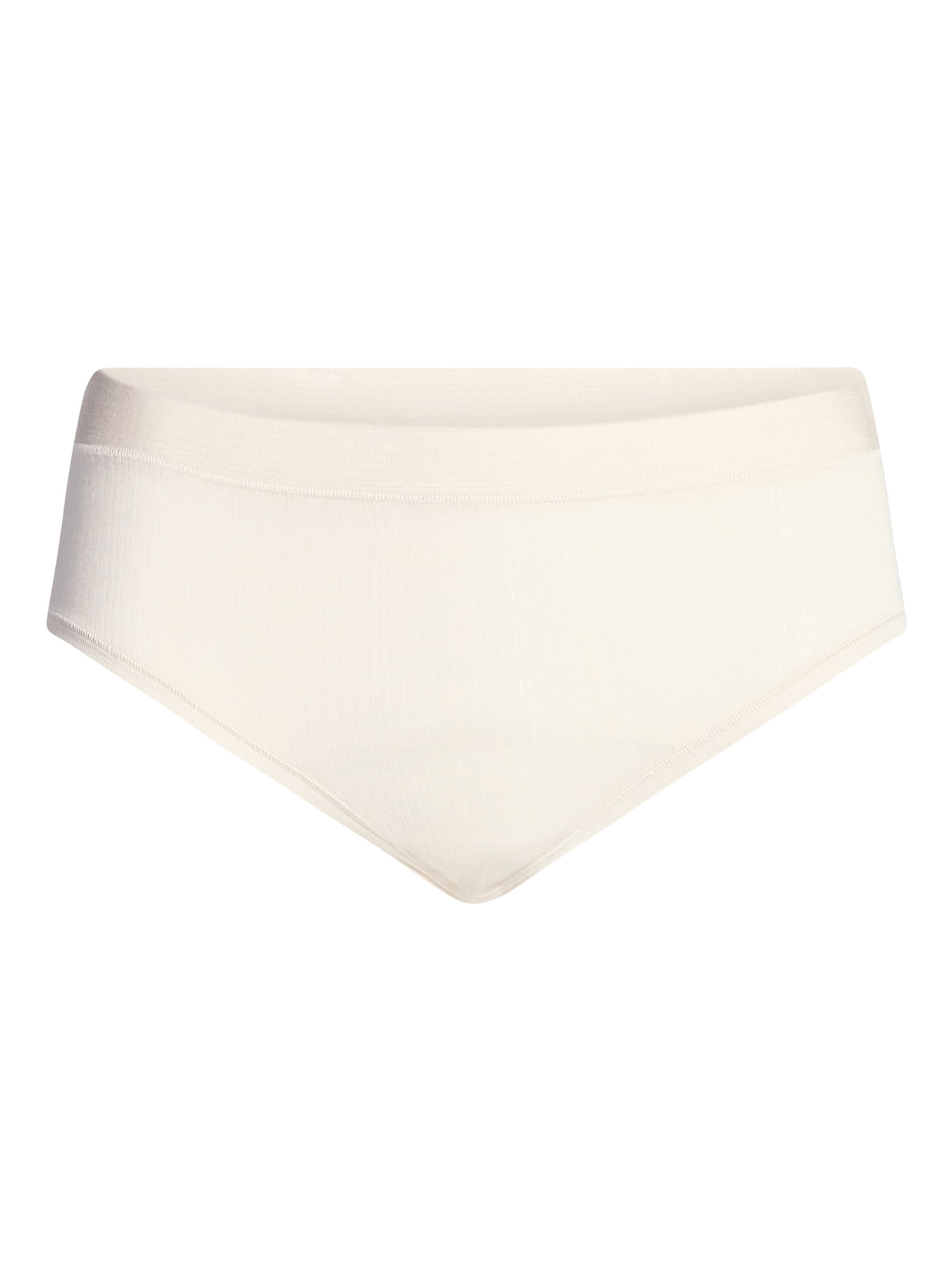 Joyspun Women's Ribbed Modal Hipster Panties, 3-Pack, Sizes XS-3XL