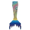 thumbnail image 1 of Cola de sirena para adultos, colas de sirena resistentes al desgaste, sin monoaleta, tallas para adultos y adolescentes, con conjunto de ropa interior, 1 of 4