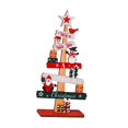 thumbnail image 4 of Árbol de Navidad de madera, centro de mesa coleccionable de árbol de Navidad pequeño, Navidad Estilo B, 4 of 9