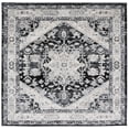 thumbnail image 2 of SAFAVIEH Brentwood Ezra Oriental Area Rug, Black/Ivory, 6'7" x 6'7" Square, 2 of 12