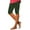 Green 1, variant on MEICHEN Capri Leggings for Women Knee Length Capri Leggings Summer Cropped Pants Casual Solid Comfy Capris