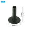 thumbnail image 2 of Uxcell 2.4 Inch Rubber Golf Tee, 6 Pack Tall Training Driving Range Tee Stable Ball Holder, Black, 2 of 5