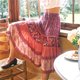 thumbnail image 2 of Falda larga con estampado floral rojo de algodón estilo bohemio de TEELYNN para mujer, faldas midi con cintura elástica vintage, faldas casuales de verano 2020 para mujer, 2 of 4