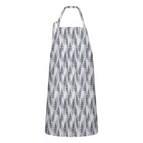 Gray Christmas Tree Apron-Garden Aprons for Women with Pockets-Cotton Linen Waterproof Kitchen Cooking Gardening Aprons Adjustable for Kitchen,Cooking,BBQ and Salon 32"x27"