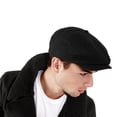 thumbnail image 2 of Beechfield Mens Classic Herringbone Newsboy Cap, 2 of 3