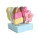thumbnail image 1 of Juego de helados de madera, juguete de simulación, juguete de aprendizaje con paleta de madera Montessori, juguete de paleta, de simulación, 1 of 9