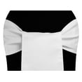 thumbnail image 1 of 10 Pieces, Lamour Satin Chair Sash Material: 100% Satin Approx. 8" W x 108" L - White, 1 of 1