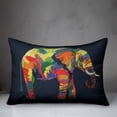 thumbnail image 3 of Creative Products Bright Elephant on Blue 14x20 Indoor / Outdoor Pillow, 3 of 3