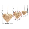 thumbnail image 2 of Brass Heart Shaped Decorative Bells - Polished Metal Surface, Ramadan Decorations, Soft Jingle Sound, Detachable Hanging Rope, Perfect for Home Window and Holiday Decor Tarnish-Resistant, 1pc, 2 of 9