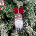 thumbnail image 4 of Juego de adornos navideños hechos a mano, gnomos Tomte suecos, decoración colgante para árbol de Navidad de felpa, 4 of 4
