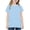 Light Blue, variant on Einccm Girls Longline Short Sleeve Tee - Loose Drop-Shoulder Fit with Hidden Double Pockets, Round Neck, Ribbed Hem, Casual Top for Kids 5-15, Summer