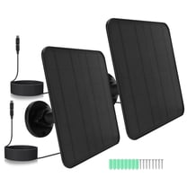 Microcomputer Mounting Bracket 12W Solar Panel for Security Camera, Compatible with Micro USB and Type ...