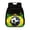 Brazil Soccer Flag Pattern, variant on Soccer Paint Splatter Preschool Backpack Polyester Fabric Portable Easy Clean Preschool Kids Polyester School Bag for Girls