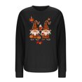 thumbnail image 5 of Meichang Thanksgiving Sweatshirt for Women Oversized Long Sleeve Drop Shoulder Pullover Cute Gnome Couple Graphic Crewneck Sweatshirts, 5 of 5