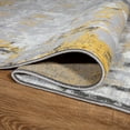 thumbnail image 3 of World Rug Gallery Distressed Modern Abstract Area Rug - Yellow 7'10" x 10', 3 of 7