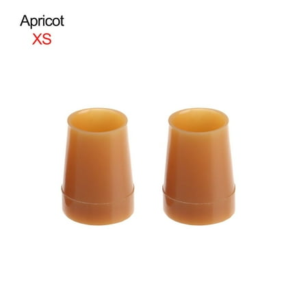 

1 pair Useful Non-slip Shoes Accessories Wearable Silencer Heel Protector Round Shape Heel Stoppers Antislip High Heeler APRICOT XS