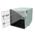 thumbnail image 3 of Yellow Bird Dog Crate Cover, Pattern of Cartoon Little Chickens, Easy to Use Pet Kennel Cover Small Dogs Puppies Kittens, 7 Sizes, Pale Blue Pastel Yellow, by Ambesonne, 3 of 6