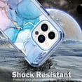 thumbnail image 7 of Compatible with iPhone 13 Pro Max Marble Case Glitter Marble Pattern Case Fashion Luxury 3 in 1 Shockproof Protective Cover for iPhone 13 Pro Max (6.7 inch) Women and Girls, 7 of 7