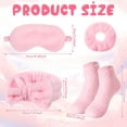 thumbnail image 3 of 6Set Spa Party Favor Set, Pink Headbands Sleep Masks Scrunchies and Fuzzy Socks Kit, Cozy Self Care Accessories for Sleepover Bachelorette Bridal Shower, 3 of 7