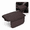 Coffee, variant on Universal Center Console Armrest Pad - Memory Foam Height Extender - Ergonomic Elbow Support Cushion with Side Storage Pockets for Phones & Cards - Leather Console Protector for Trucks, SUVs & Sedans