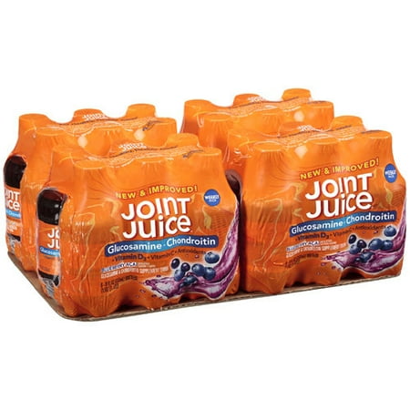 Joint Juice: Blueberry Acai Glucosamine & Chondroitin Supplement Drink, 4 pk