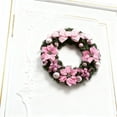 thumbnail image 6 of Leojiow 40 Inch Wreath Greenery For Front Door Indoor Outdoor Window Mantel Holiday 40X40Cm Pink, 6 of 7