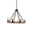 thumbnail image 2 of Cwi Lighting Ganges 8 Light Up Chandelier With Black Finish, 2 of 2
