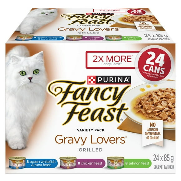 Fancy Feast Gravy Lovers Variety Pack, Wet Cat Food 24 X 85g, 24 X 85g